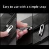 10Pcs Detachable Zipper Puller Metal Zipper Head Repair Kits Universal Replacement for Luggage Purse Bags Clothes Zipper Slider