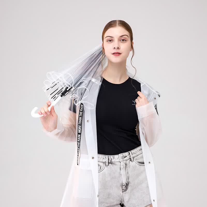 Transparent Straight Handle Umbrella