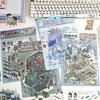 Large Size Landscaping Stickers PET Sticker Paper Miniature Scene Collection  Kids