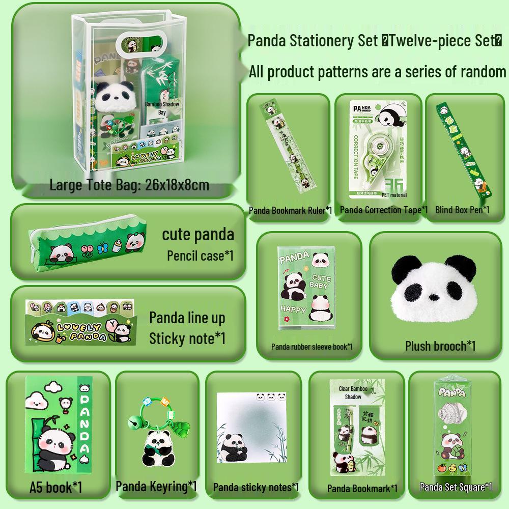Sevimli Panda Okula Dönüş Kırtasiye Hediye Seti