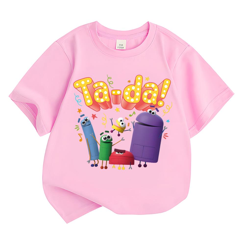 Maglietta Storybots Kawaii Bambini Ragazzi Ragazze Abbigliamento Top Manica Corta Sportiva Moda Streetwear Magliette Manga/Fumetti