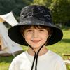 Animal Print Kids Fisherman Hat With Wide Brims Sun Protections For Children Boys And Girls Outdoor Activity Headwear