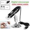 1600X digitalt mikroskopkamera 3-i-1 Type-C USB bærbart elektronisk mikroskop for lodding LED-forstørrelsesglass for reparasjon av mobiltelefon