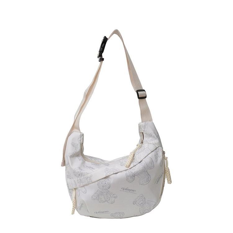 Trendy Casual Shoulder Bag For Women In White Purple Green And Black Fashionable Colors