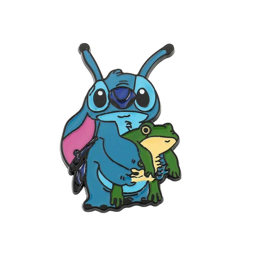 Cute Stitch Series Brooch, European and American Animation Cute Metal Badge, Backpack Jewelry
