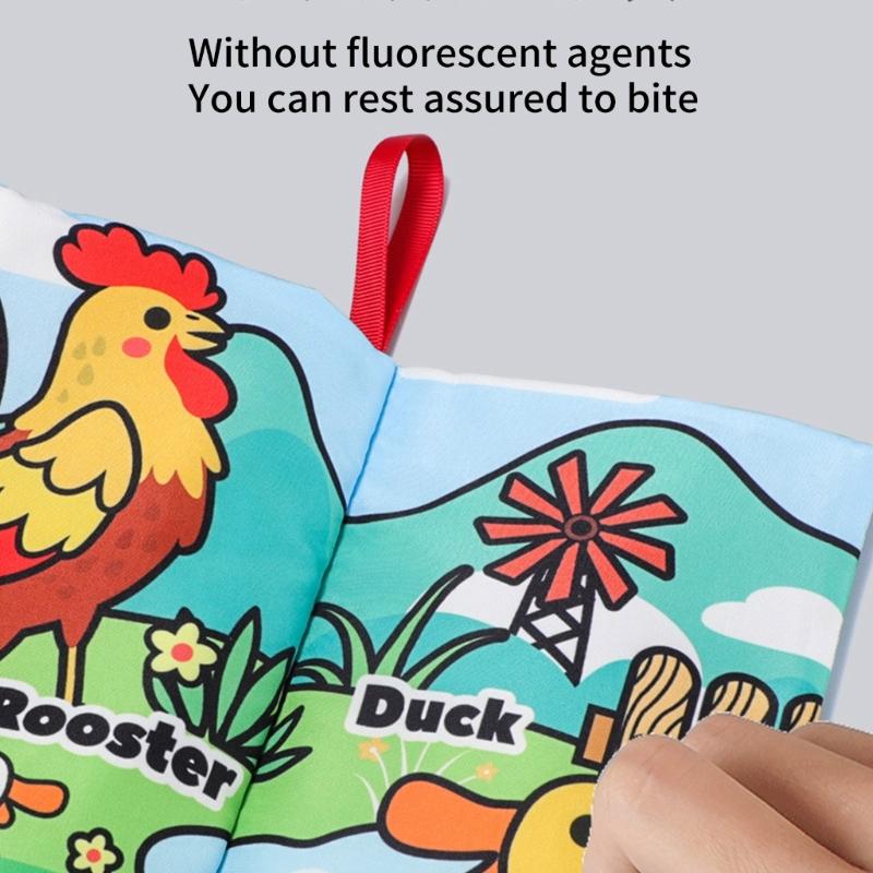 Soft Cloth Books for Toddlers Early Education Supplies Touch and Feel Books for Early Children Development
