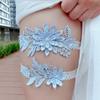 Floral  Lace Bride Wedding Garter Set Sexy Elastic Leg Ring Romantic Wedding Gift for Something