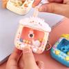 Cartoon Kleine Panda Mini Shiba Inu Grijpkraan Speelgoed Sleutelhanger Gacha Machine Hanger Cadeau
