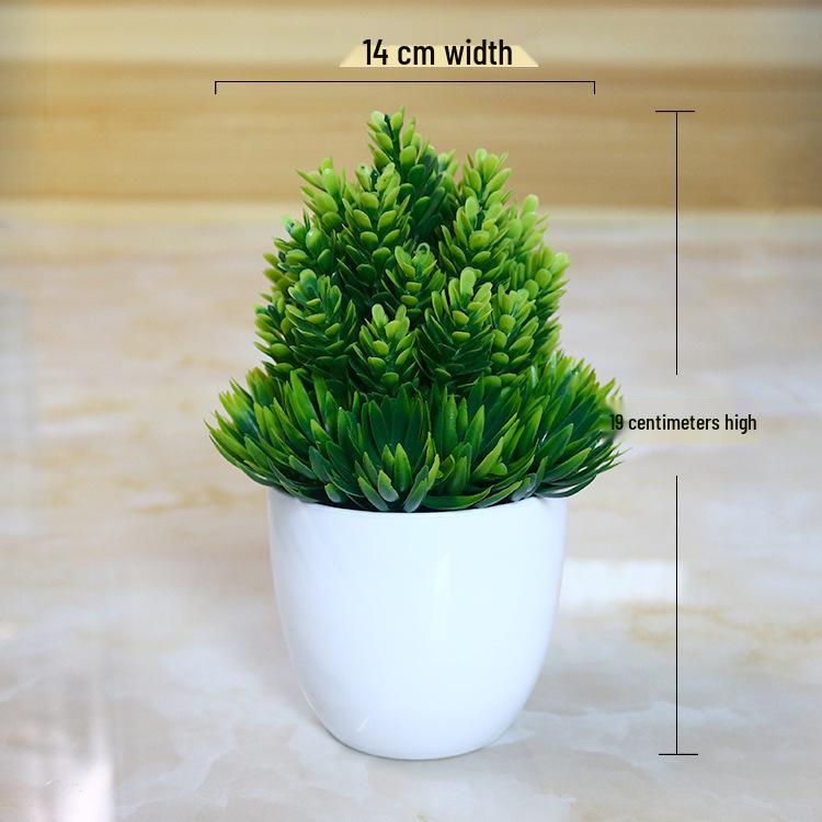 Creative Home Decor: Artificial Bonsai Grass Balls and Mini Cherry Snow Ball Trees