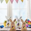 Wooden Egg Stand Bunny Egg Rack Wooden Easter Bunny Egg Holder For Kinder Eggs Personalized Table For Kids For Chocolate
