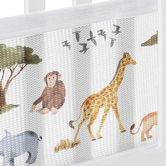 Bed Fence Set Keep Arm Legs Safe Crib Mesh Easy Installation Breathable Crib Guardrail Household Baby Products
