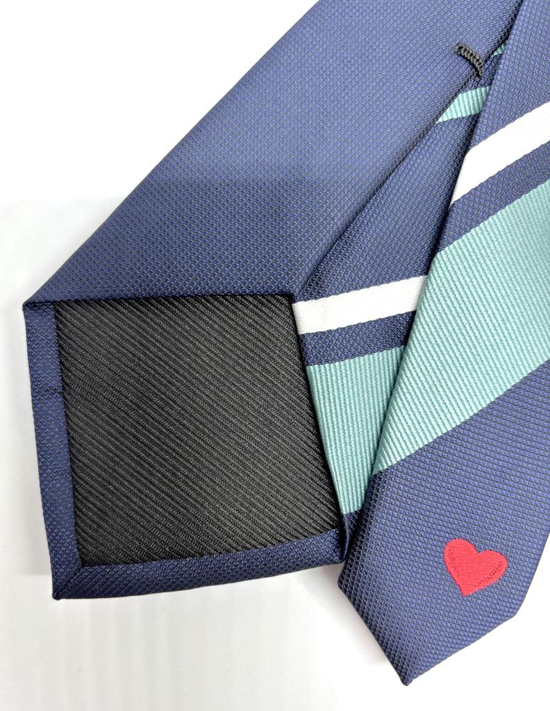 [Alpha Creation] Moomin Tie, Moomintroll, Navy, 145cm (length) x 8cm (width)