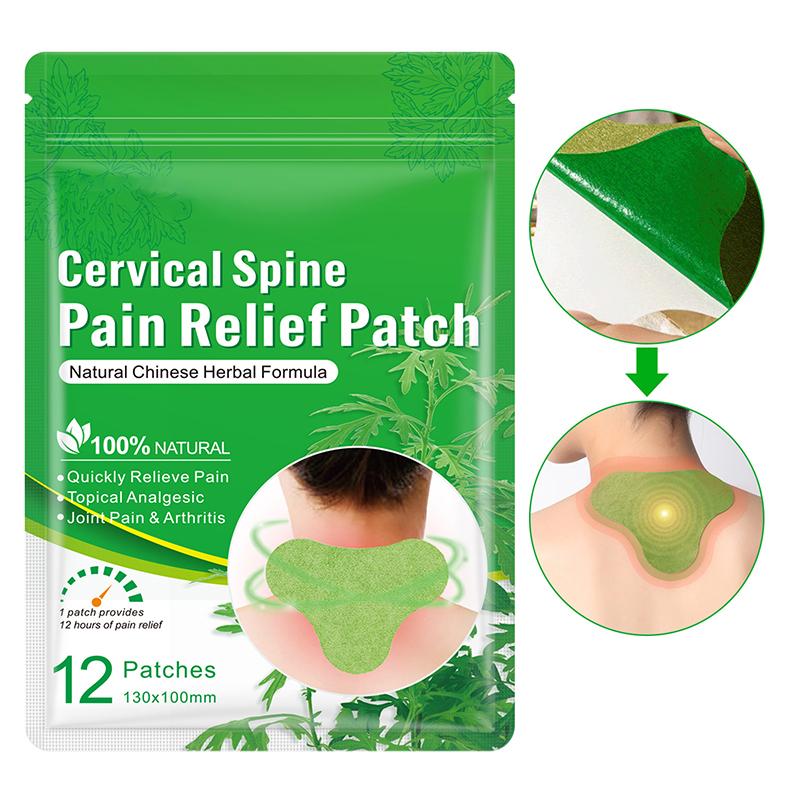 Self-Adhesive Knee Pain Patch 12Pcs Health Safety Shoulder Neck Paste Wormwood Sports Injuries Convenient For Rheumatic Diseases