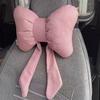 Car Headrest Pillow Vehicle Neck Pillow with Adjustable Strap Easy To Install Ergonomic Bow Neck Support Cushion Waist Pillow
