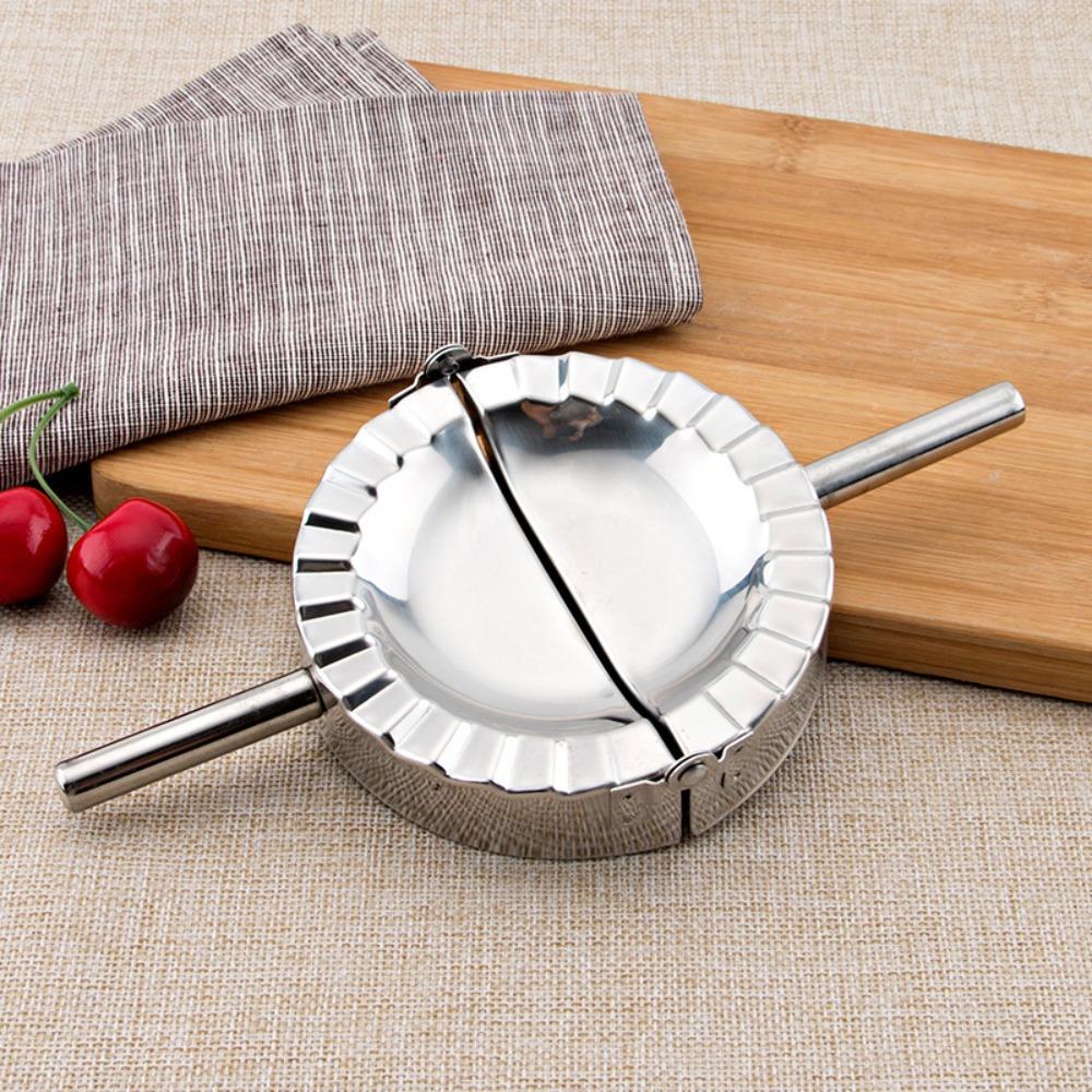 

with Handle Stainless Steel Dumpling Maker Manual Jiaozi Maker Dumpling Mold Dumpling Wrapper S