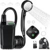 Portable Shower for Camping, Rechargeable Camping Shower with Intelligent LED Display,Waterproof Outdoor Camp Pump for Hiking, Travel, Car, Pet