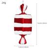 16cm Large Candy Pendant Christmas Decorations Wedding Decorations Red and White Painted Gold Party Decorations Home Decorations