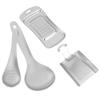 4 Pcs Kitchen Garlic Presser Stainless Steel