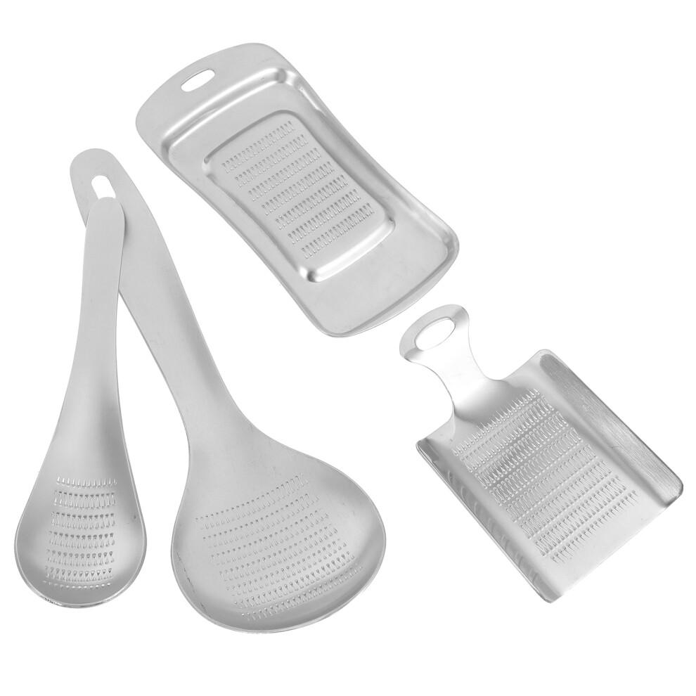 4 Pcs Kitchen Garlic Presser Stainless Steel