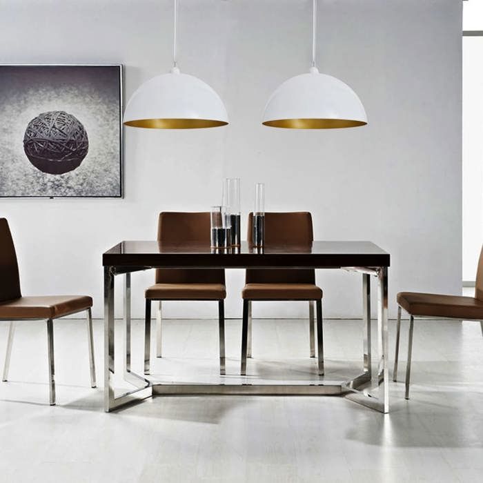 VidaXL Plafonnier 2 pcs Hauteur réglable Semi-sphérique Blanc