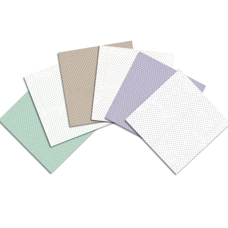 Pattern Paper Set of 24 6in Round Dot Patterned Cardstock Present Packaging for Home Festival Holiday Card Decoration