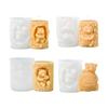 Lovely Bear Candle Mould Silicone Molds Ornament Molds Castings Molds Cartoon Animal Plasters Molds Craft Supplies