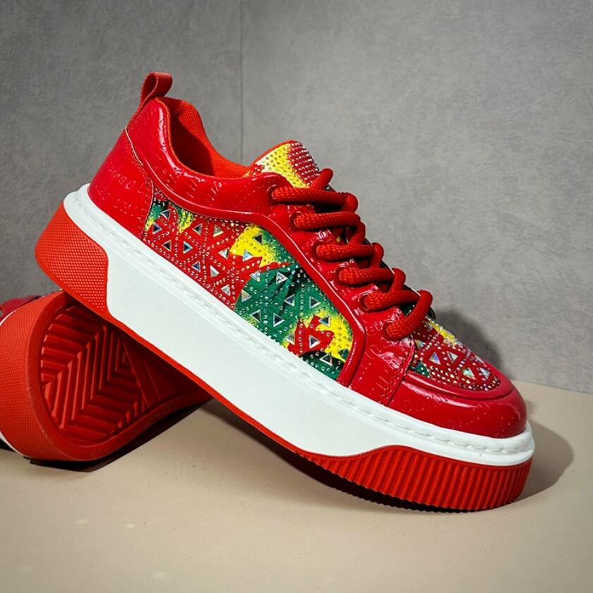 

Fashion The popular men s shoes are full of diamond board shoes, hairstylist shoes and stage fashion printed cloth shoes A11 44