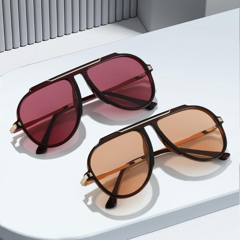 Stylish Unisex Pilot Sunglasses With Large Frame For Women Men Various Face Shape And Outfit For Casual Formal Event