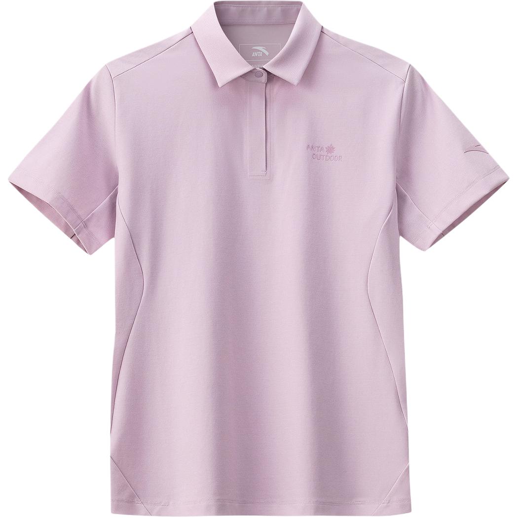 

Anta Soft Minimalist Versatile Casual Short Sleeve Polo Shirt Women tops 162626106-3 XL
