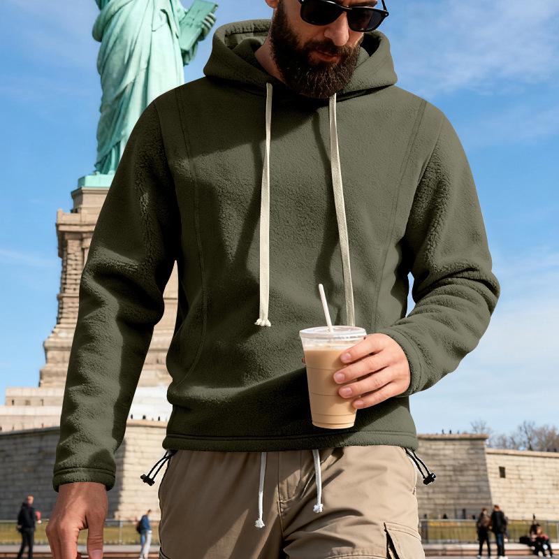 Men's Heavyweight Tactical Fleece Hoodie - European & American Style