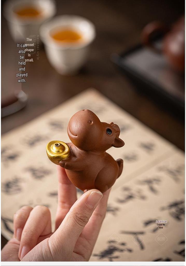 Creative Zisha Fu Ma Incense Burner for Home, Desktop, or Teahouse Decor