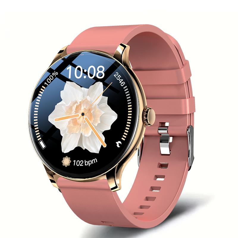 

LXASFIT New Smart Watch Heart Rate Sleep Health Monitor Bluetooth Talk Ladies Sport Smart Watch for Android IOS рожевий