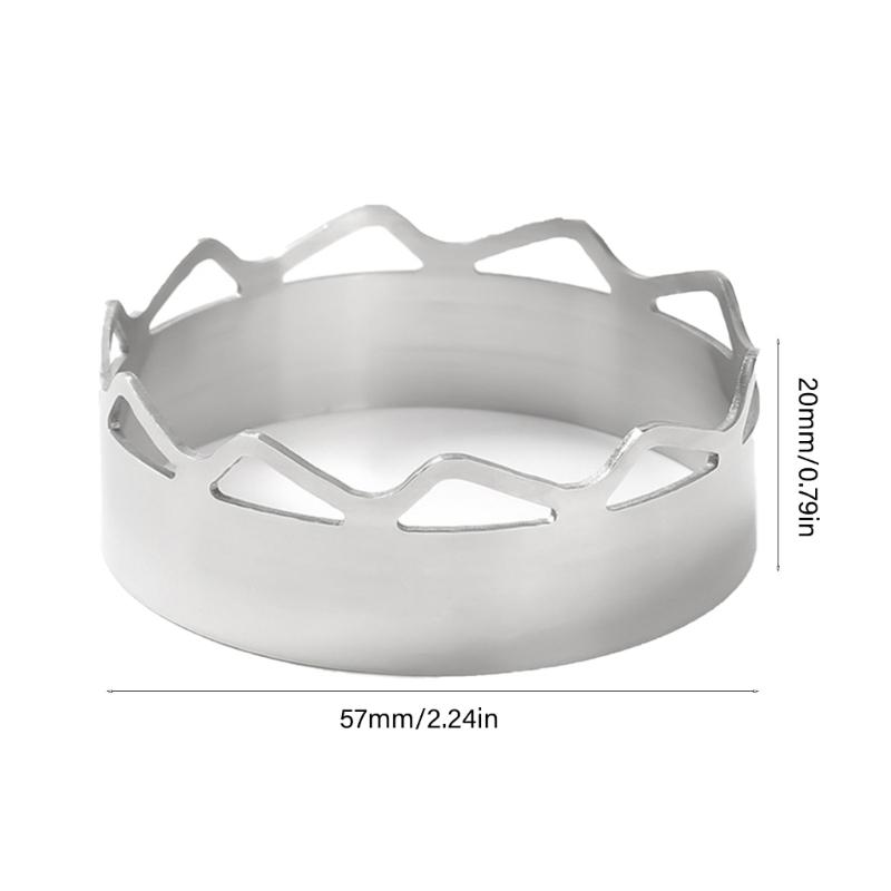 Windschutz Abdeckung Kocher Gasherd Gestell Edelstahl Topfständer Ringe Windschutz Rahmen Sammeln Feuer Hitzesparende Abdeckung