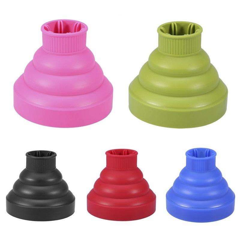 Universal Portable Travel Folding Silicone Hair Dryer Blower Hood Diffuser Hairdresser Tool Telescopic Dryer Hood Hair Drying
