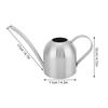 500ml Stainless Steel Indoor Outdoor Watering Can Garden Plant Flower   Spout Watering Pot