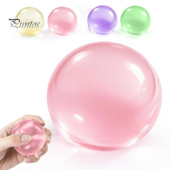 Office Desk Toys Shapeable Pearlescent Ball Fidget Toy, Anxiety Relief Clear Squeeze Fake Fruit Stress Inside Toy for Kids Adults