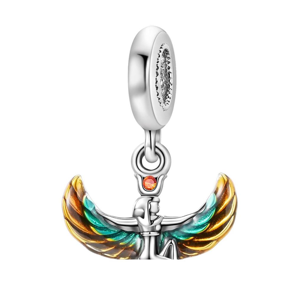 Copper Angel Pyramid Religious Symbols Series Charms Beads Pendant Fit Original Wear Bracelets Diy Jewelry Gift