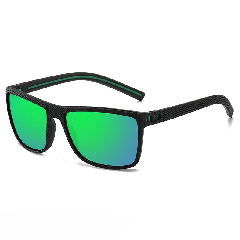 Fshionable Square Large Frame Riding Sunglasses New Men's Sports Polarized Sunglasses Outdoor Driving UV Resistant Sunglasses