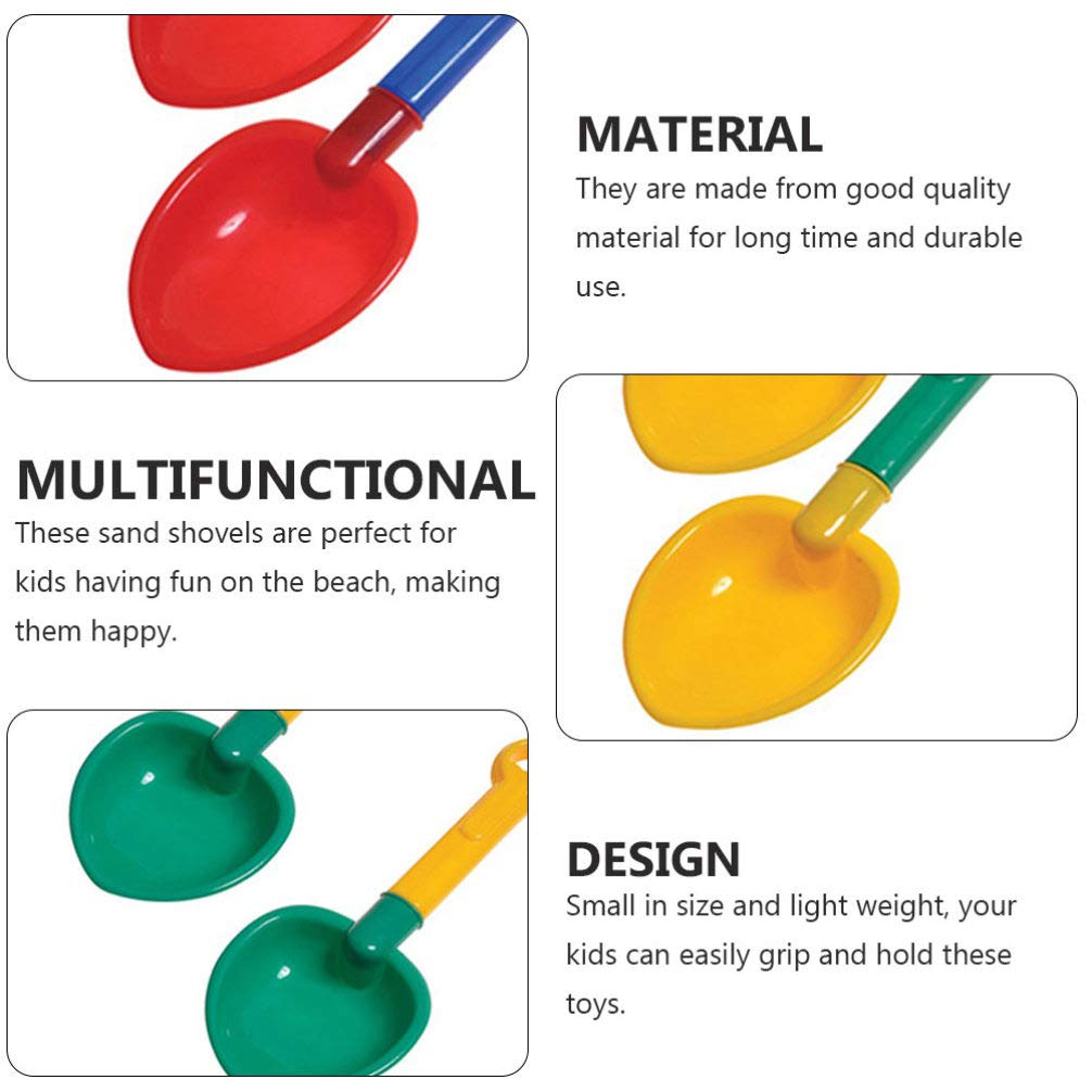 iplusmile Shovel Mini Shovel Sand Toy Lightweight Plastic Sand Shovel Beach Play 3 pcs Snow Play Sand Play Set Random Color 5pcs