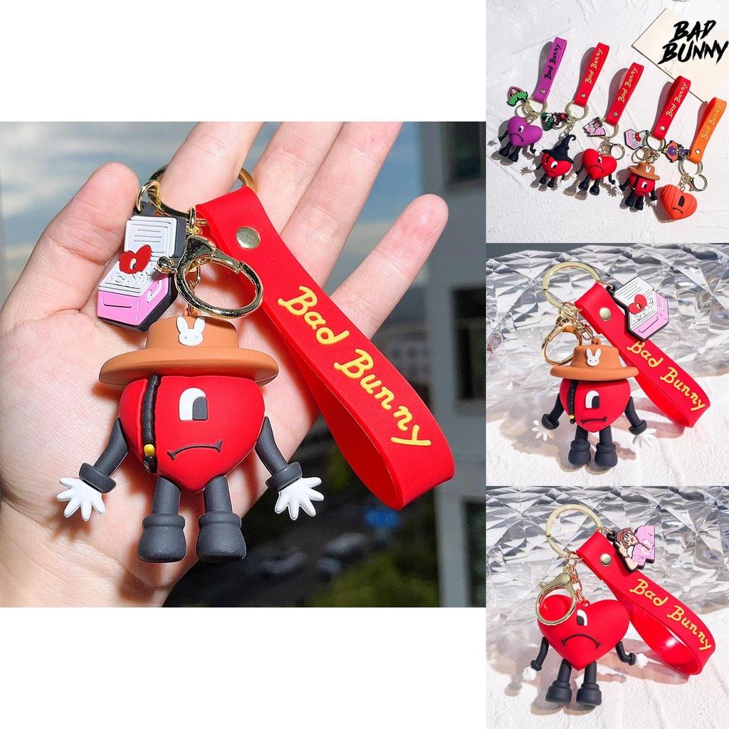Bad Bunny Key Ring High Quality Soft Glue Kids Xmas Decoration Gift