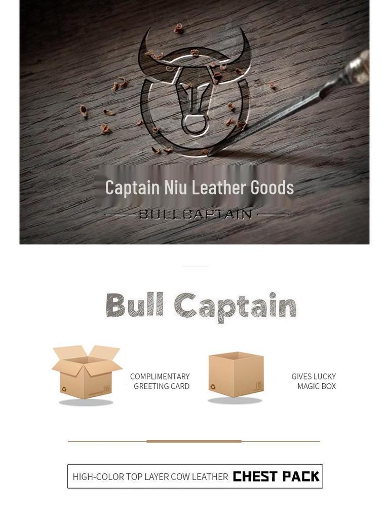 Men's Premium Leather Crossbody Chest Bag - Large Capacity for Tablet and Phone