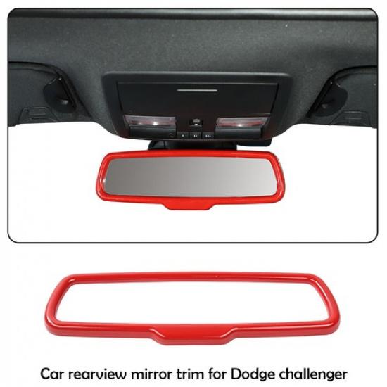 Car Interior Full Decoration Cover Trim Bezels For Dodge Challenger 2015-20 Red