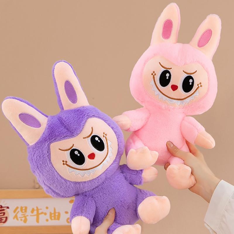 25Cm The Monster Labubu Plush Toy Labubu Doll Set Labubu Monster Stuffed Animal Soft Toy Mascot Gift Pillow Soft Plush Toys