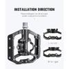 CXWXC Dual Function Platforms Flat / Clipless MTB Pedals SPD Cleats 3 Sealed Bearings Bike Pedals Road Bmx Pedals For Bicycle