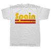 Funny Spain Heartbeat Flag T Shirts Summer Style Graphic Cotton Streetwear Short Sleeve Birthday Gifts T-shirt Clothing