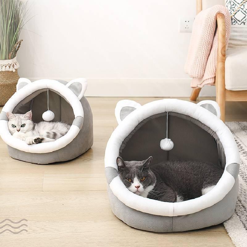Cozy Cat House Bed For Small To Medium Dogs All Seasons Use Breathable Fabric Various Sizes Available