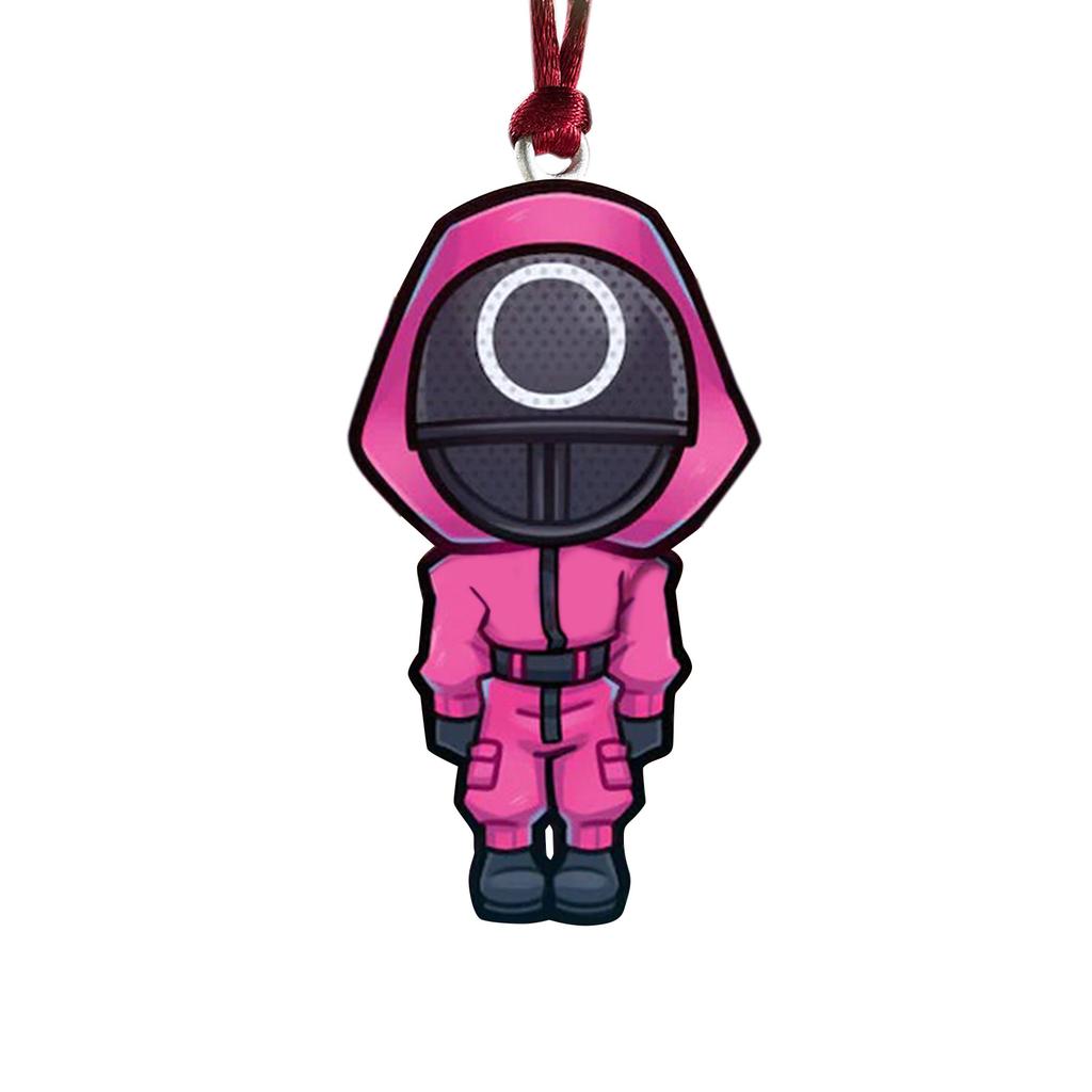 Game Masked Man Pendant Decorations,for Car Rear View Mirror, Bag, Key Chain, Christmas Tree