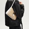 Coach Eliza Shoulder Bag 25 Classic Monogram Non-Detachable Shoulder Strap Clasp Synthetic Leather With Cow Split Leather Medium CP005-IMDQC