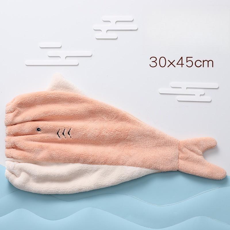 Dry Hair Cap Women's Water-absorbing Quick-drying Headscarf Coral Fleece New Soft and Comfortable Cartoon Shower Cap