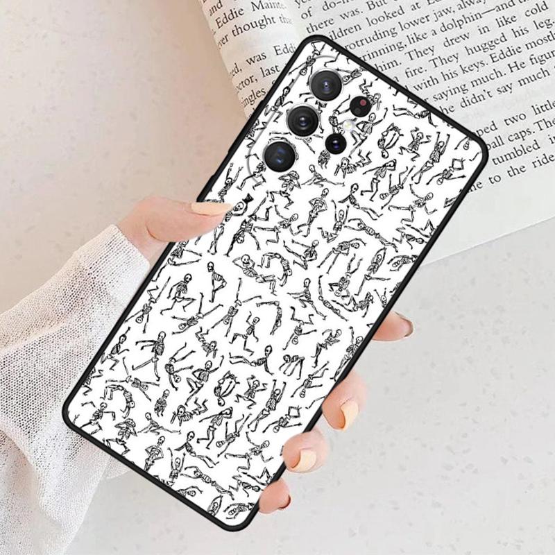 Skeleton Yoga Phone Case For Samsung Galaxy S25 S23 S30 S8 S21 S20 FE S24 S22 Note 10 20 S8 Plus Lite Ultra